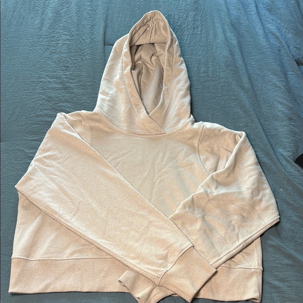 Lululemon Loungeful Cropped Hoodie in Sparkle 10-12